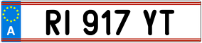 Trailer License Plate